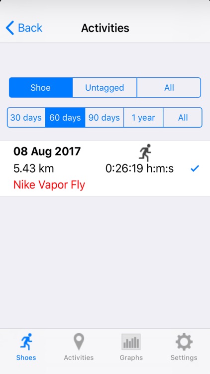 Mobile Shoe Tracker