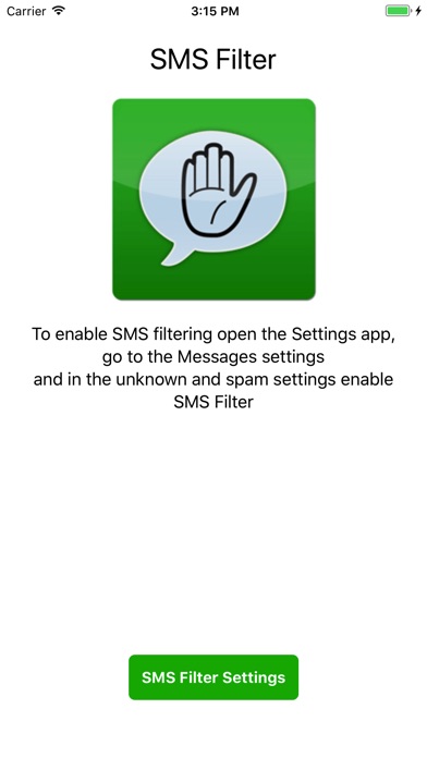 SMS-Filter screenshot 2