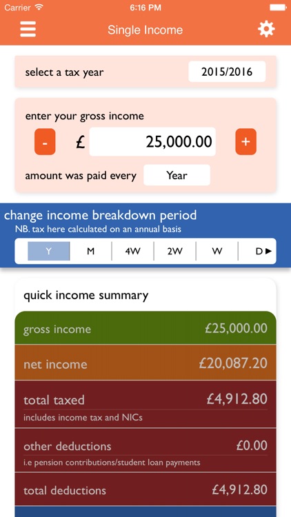 UK Tax Calculators 2019-20 screenshot-0