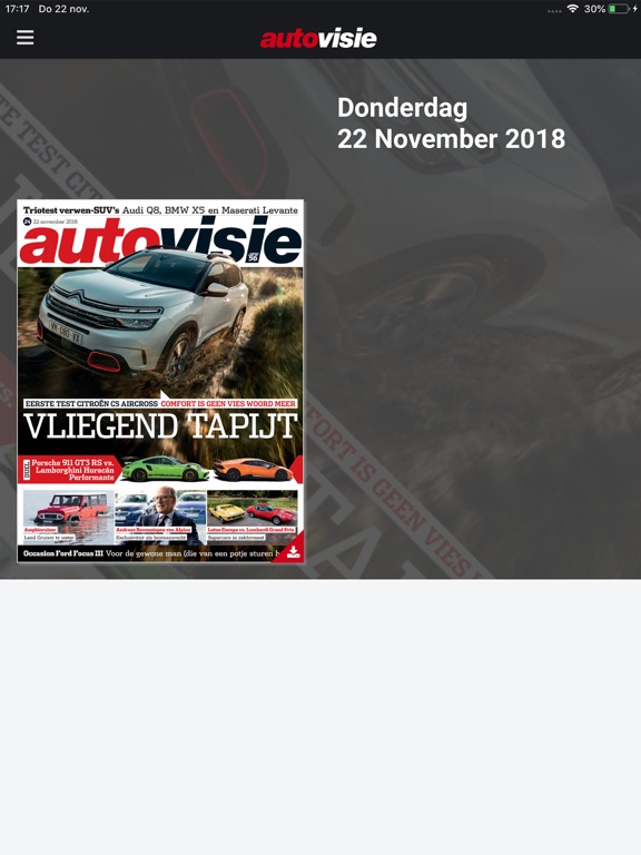 Autovisie Magazine iPad app afbeelding 1