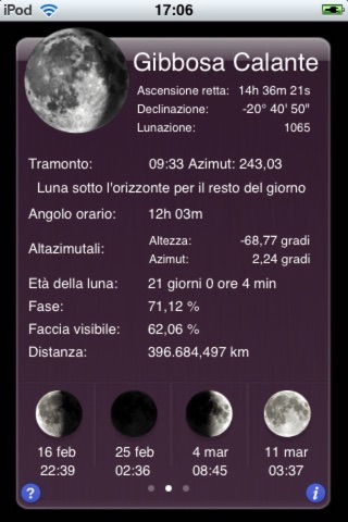 iEphemeris Pro screenshot 2