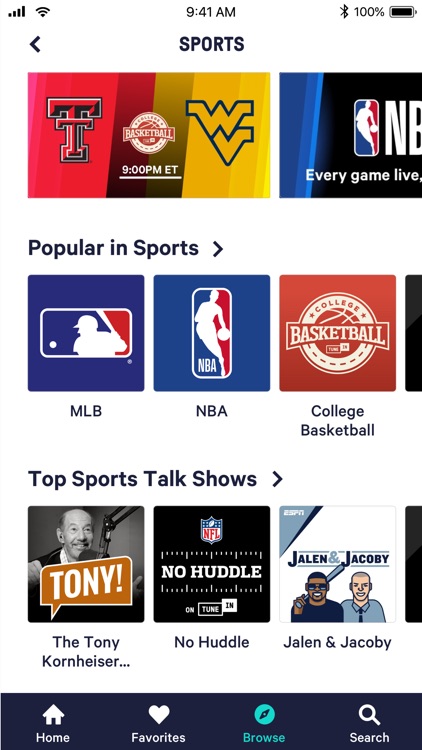 TuneIn: Radio, MLB & Podcasts screenshot-4