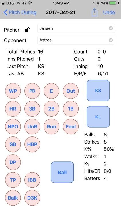 Full Count Pitch Counter