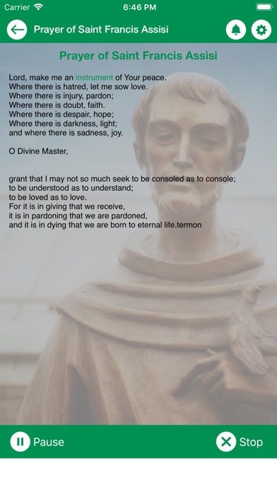 Prayer of Saint Francis Assisi screenshot 2