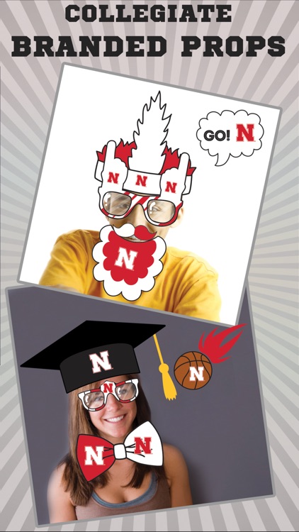 Nebraska Cornhuskers PLUS Selfie Stickers