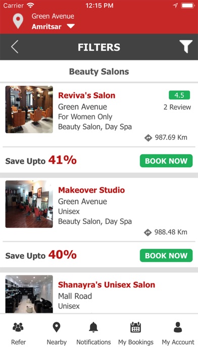 Salontrip screenshot 2