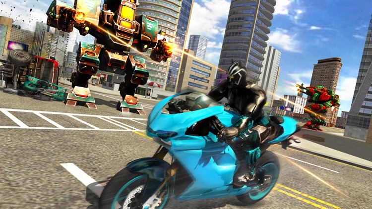 Panther Superhero City Battle screenshot-3