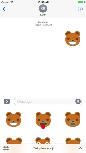 teddy bear emoji on the app store