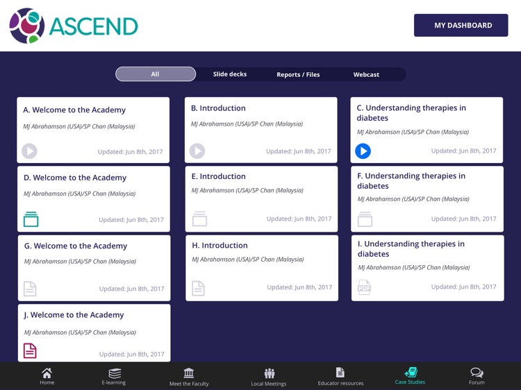 The ASCEND Programme for iPad