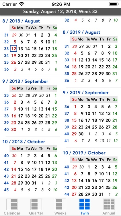 Flowing Calendar HD Lt