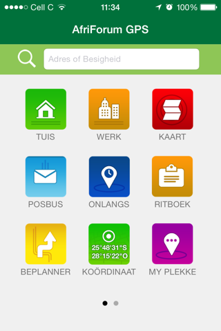AfriForum GPS screenshot 2