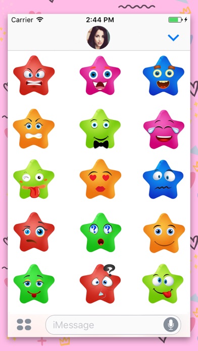 Star Face : Animated Stickers screenshot 3