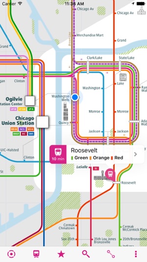 Chicago Rail Map Lite