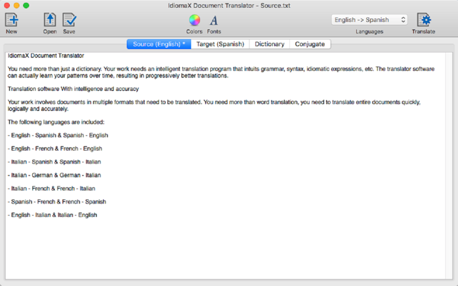 IdiomaX Document Translator