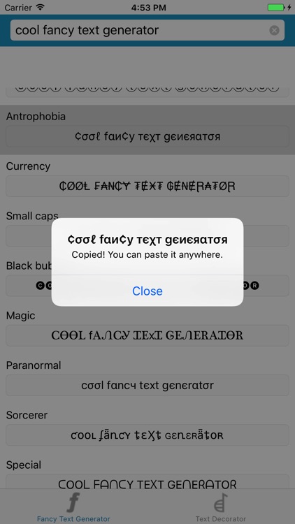 Cool Fancy Text Generator