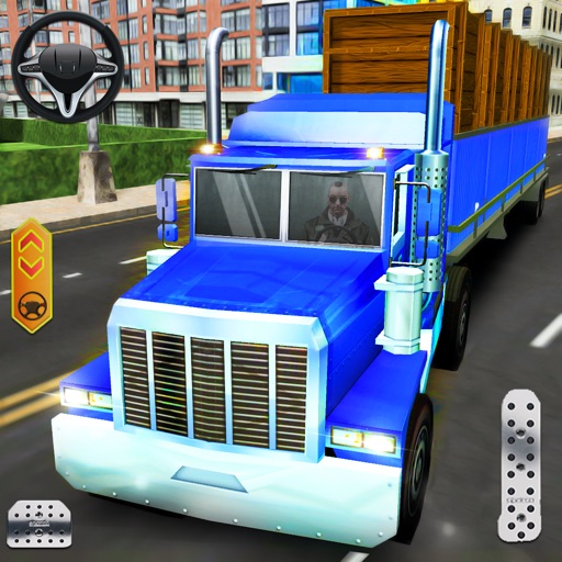 Highway Delivery Truck Driving icon