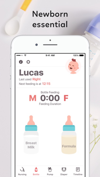 Newborn Baby Tracker: Breastfeeding & Diaper Log