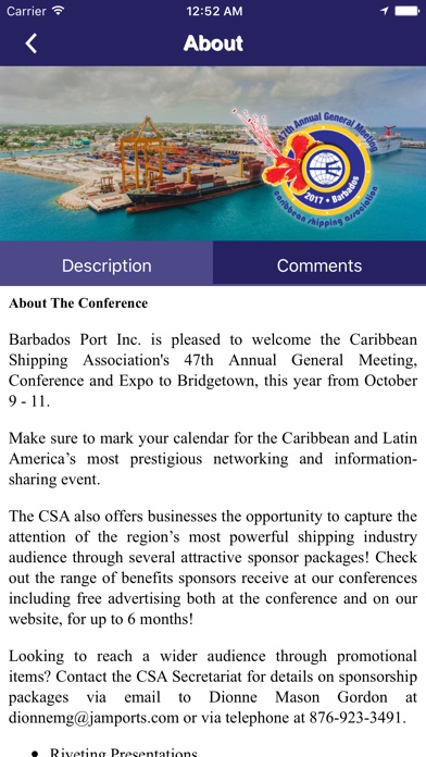 CSA Conference Barbados screenshot 2