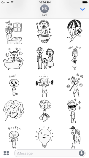 Hand Drawn Weird Human Sticker Pack for iMessage(圖3)-速報App