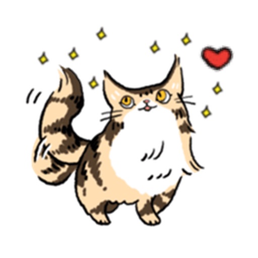 Maine Coon Cat - Mainemoji Emoji Sticker