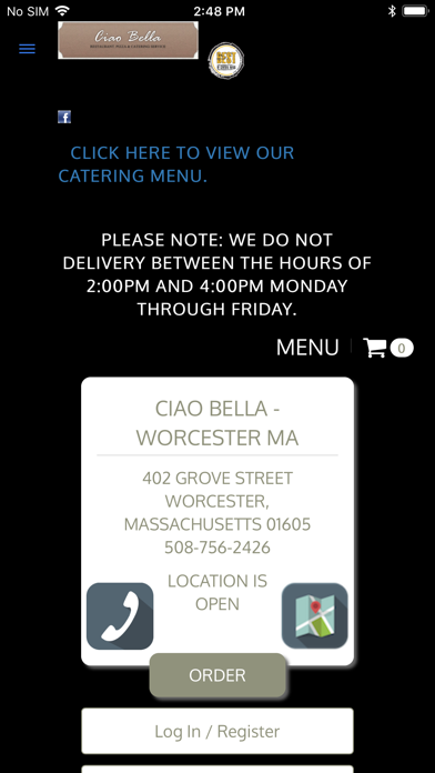 How to cancel & delete Ciao Bella Worcester from iphone & ipad 1