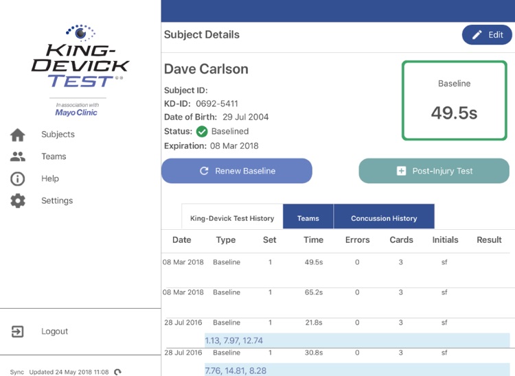 King-Devick Test w Mayo Clinic screenshot-3