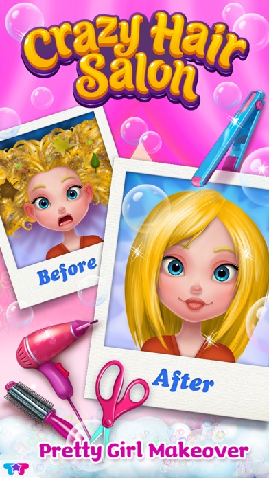 Crazy Hair Salon - Pretty Girl Makeover Screenshot 1