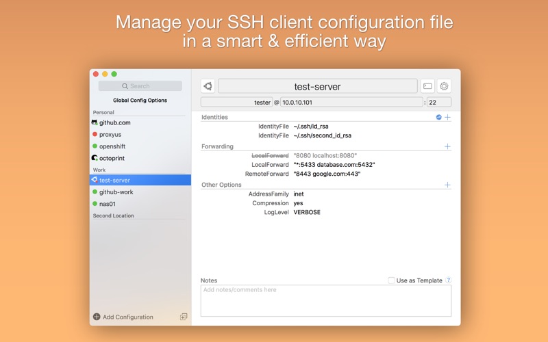 SSH Config Editor 1.11.4 Mac 破解版 - SSH配置编辑器