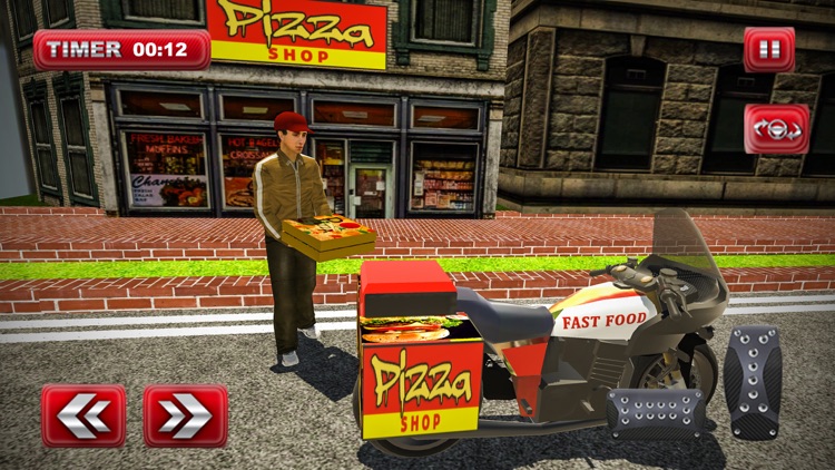 Pizza Delivery Bike Rider Game