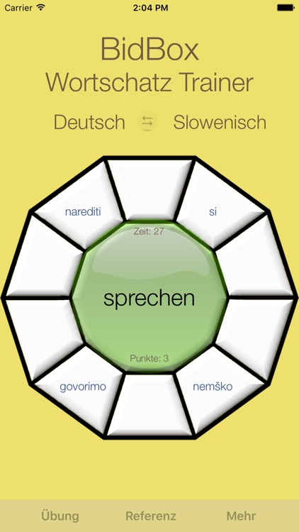 Vocabulary Trainer: German - Slovenian