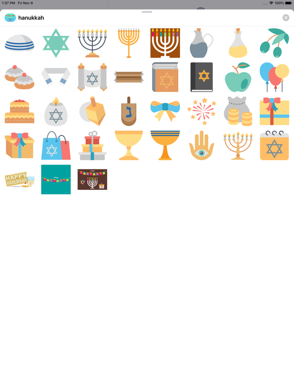 Hanukkah Chanukah Stickersのおすすめ画像1