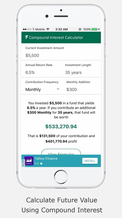 Compound Interest Calculator F
