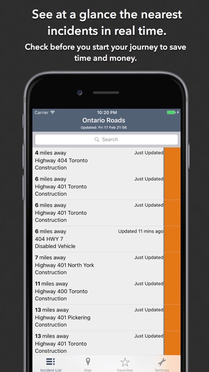 Ontario Roads Traffic