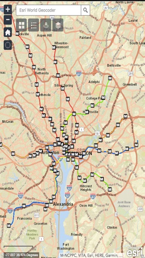 Washington DC Metro Map