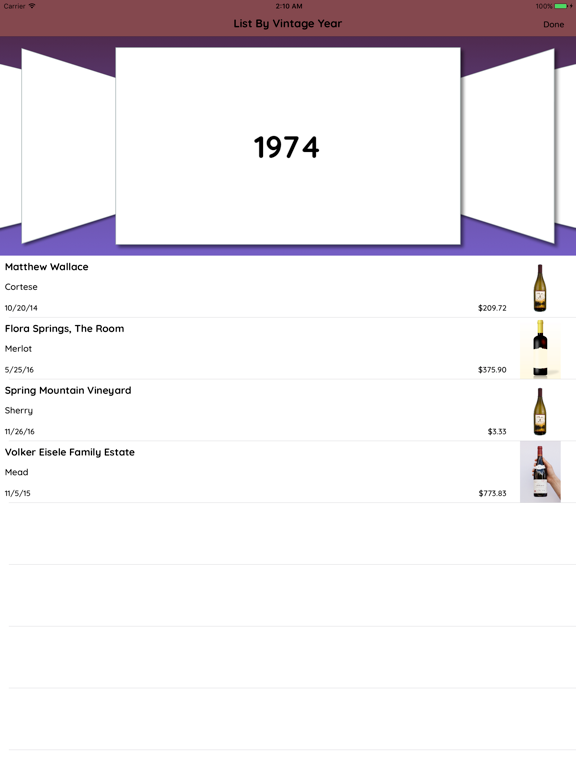 Screenshot #5 pour Wines List
