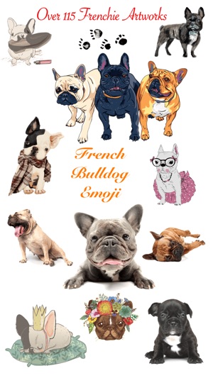 French Bulldog Emoji Stickers(圖1)-速報App