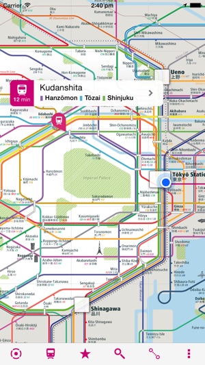 Tokyo Rail Map Lite