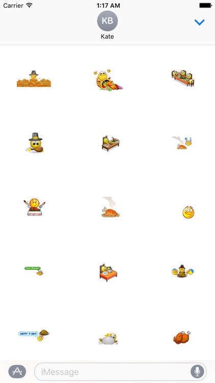 Moving Thanksgiving Day Emoji