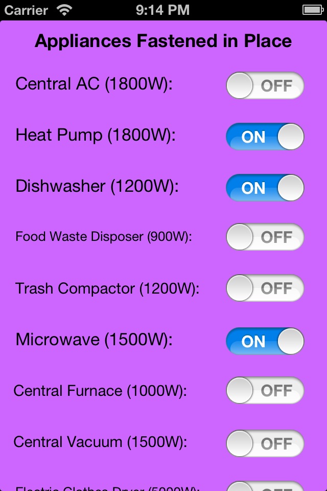 Electrical Load Calc screenshot 2