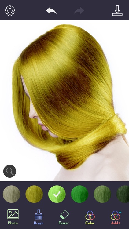 Hair Color Dye - Switch Hairstyle, Face Pic Makeup screenshot-3