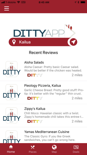 Ditty App by Menu Analytics