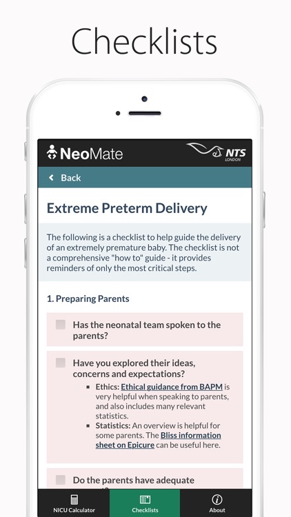 NeoMate - For NICU Staff