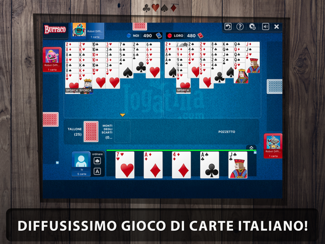 GIOCO DI CARTE BURRACO DA SCARICA
