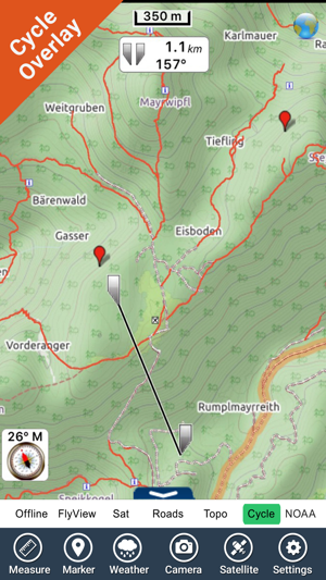 Kalkalpen National Park - GPS Map Naviga