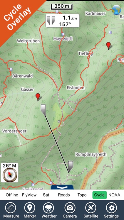 Kalkalpen National Park - GPS Map Navigator