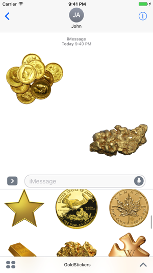 Gold Stickers Pack