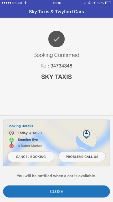 Sky Taxis Reading screenshot 4