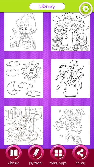 Cute Cartoon Coloring Pages screenshot 2