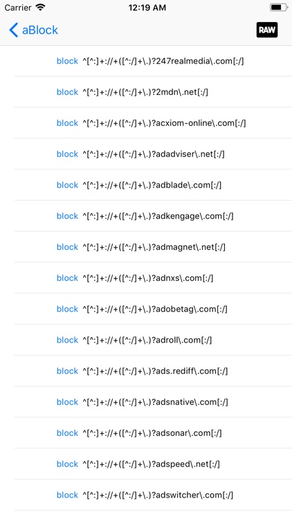 aBlock - ad blocker