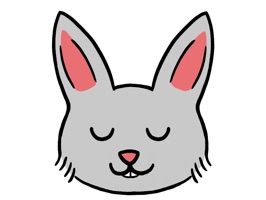 Decorate your messages with the cutest bunny around